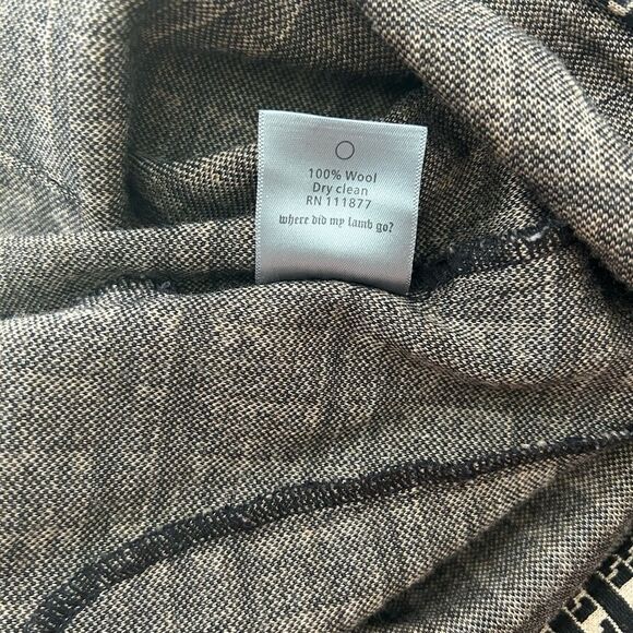 LAMB Plaid Black Logo Front Pocket Zip Up Jumper Dress Gwen Stefani 2007 Size 6 - Picture 7 of 10